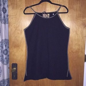 Black Melisita Tie Back Tank Top Size XL NWT